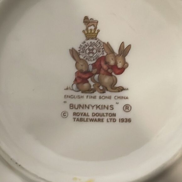 Set of 3 bunnykins royal Dolton Tableware - Picture 8 of 11